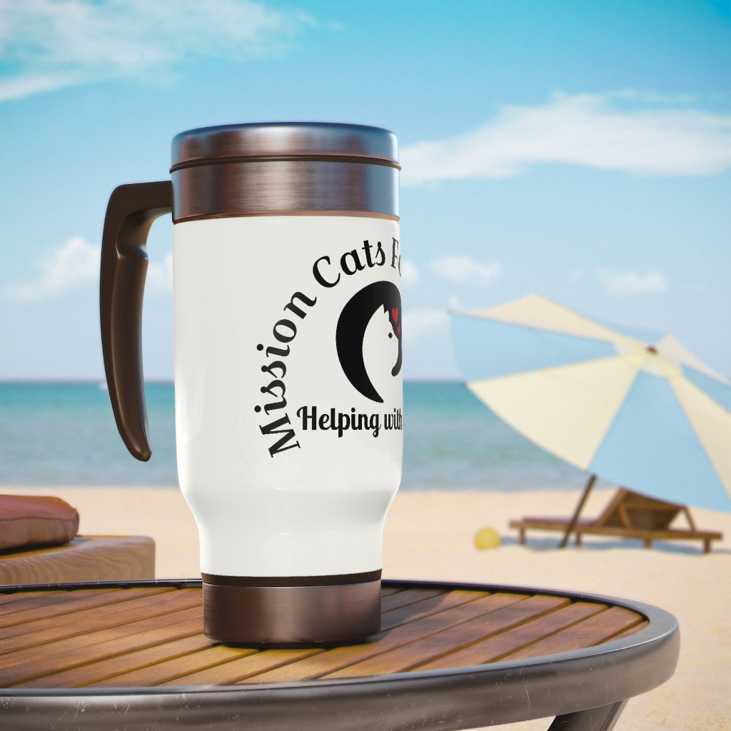 Stainless Steel Travel Mug with Handle, 14oz - Image 6