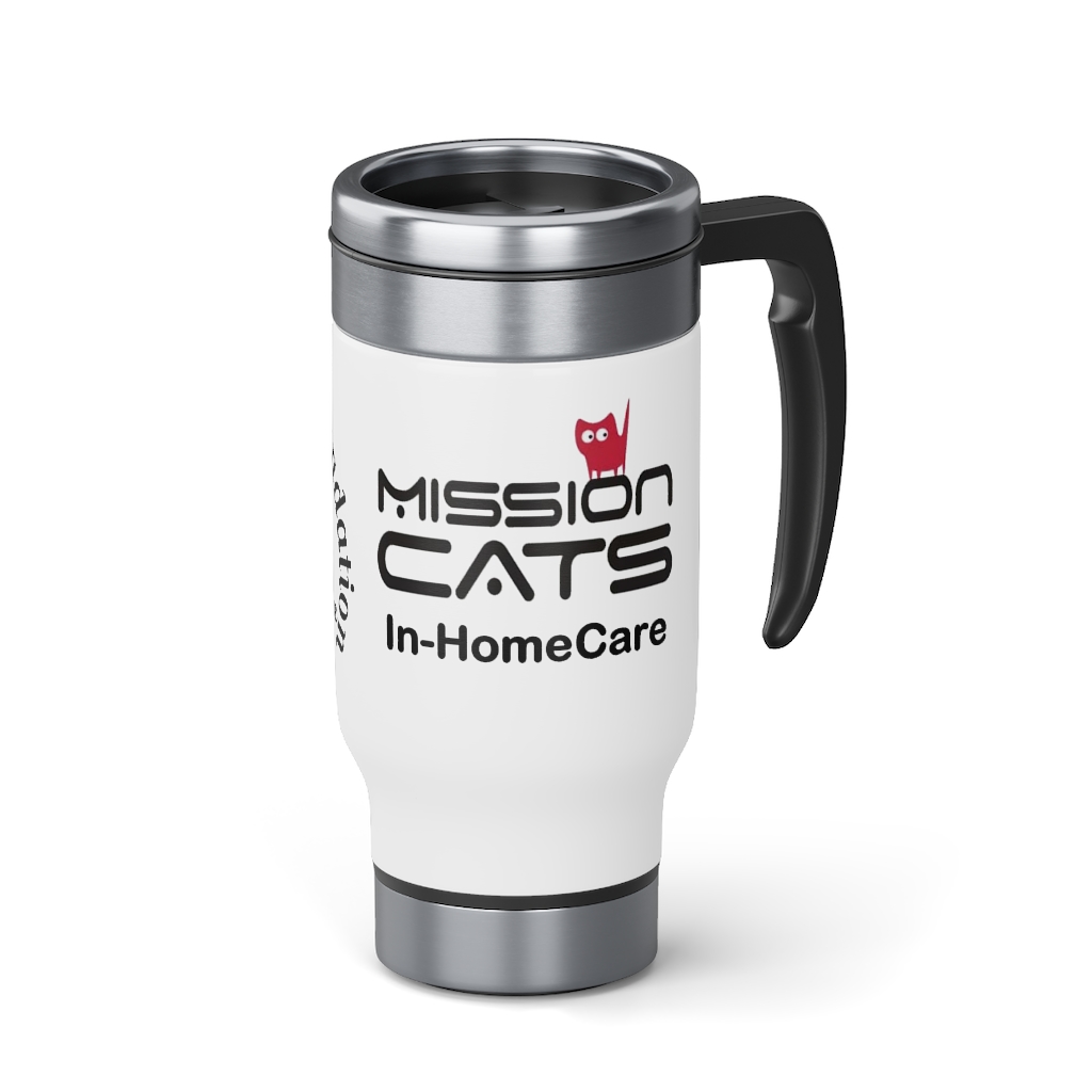 Stainless Steel Travel Mug with Handle, 14oz - Image 5