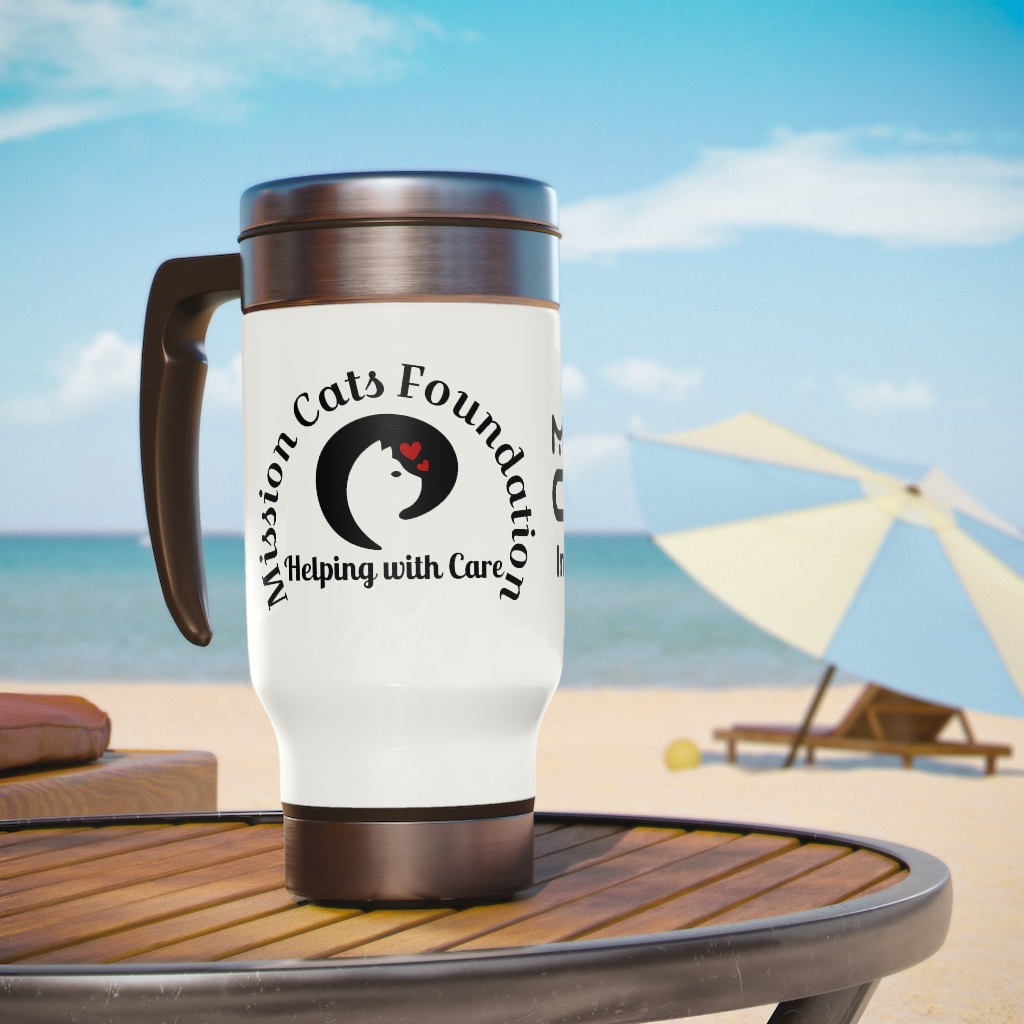 Stainless Steel Travel Mug with Handle, 14oz - Image 6