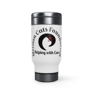 Stainless Steel Travel Mug with Handle, 14oz